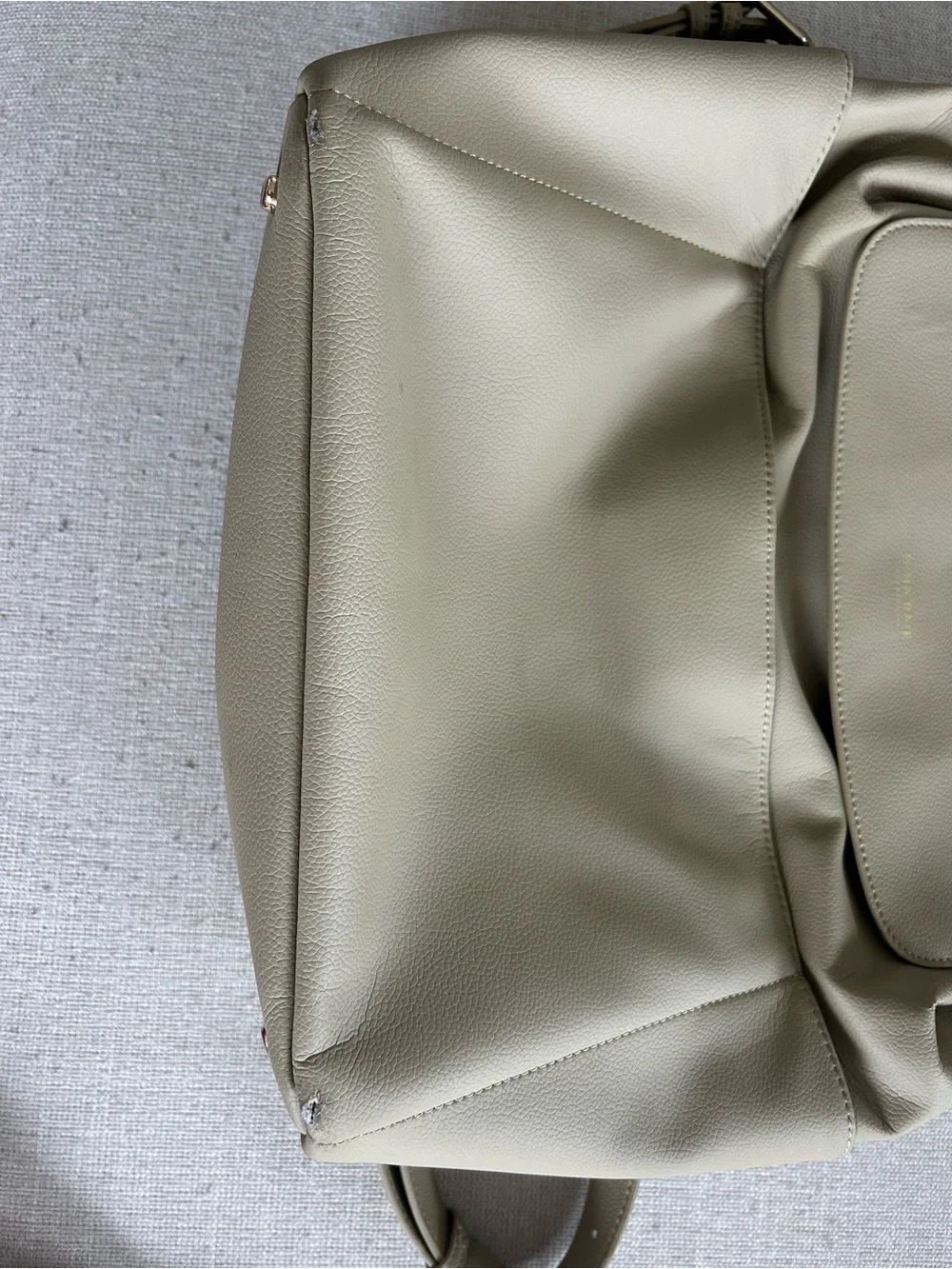 Minimalist Taupe Backpack - Women
